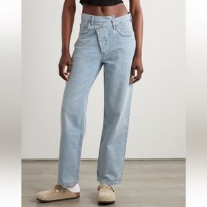 AGOLDE Criss Cross Boyfriend Jean in Light Denim